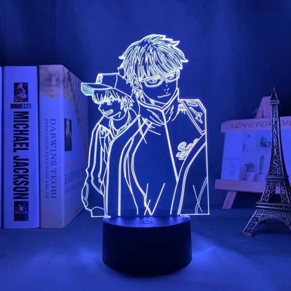 

night lights ace of diamond led light for home bedroom decor manga nightlight anime gift table 3d lamp drop
