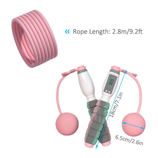 

jump ropes skipping rope with smart counter children adults jumping weighted speed for training fitness boxing slimming