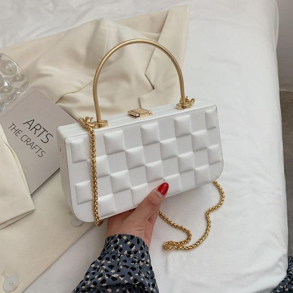 

evening bags 2021 fashion portable small square bag trendy chain ladies shoulder messenger designer handbags women