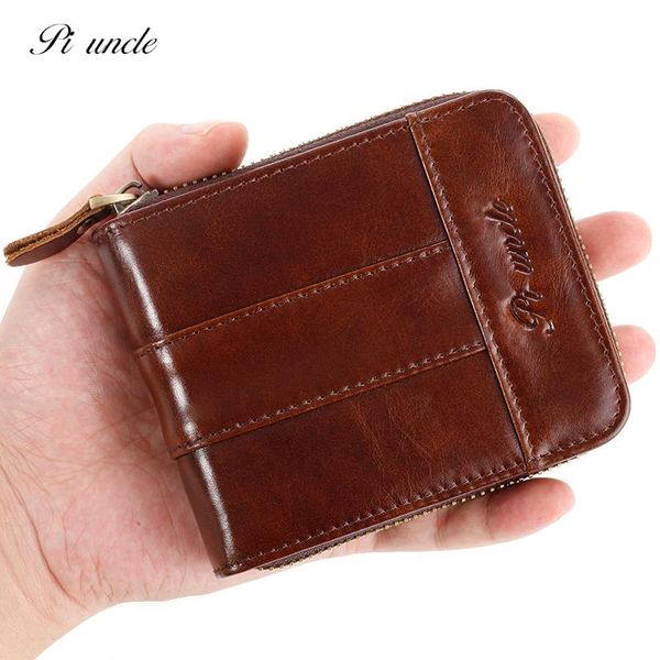 

wallets vintage cowhide men's wallet with coins cards pocket women's money purse male clutch bags genuine leather short shopping, Red;black