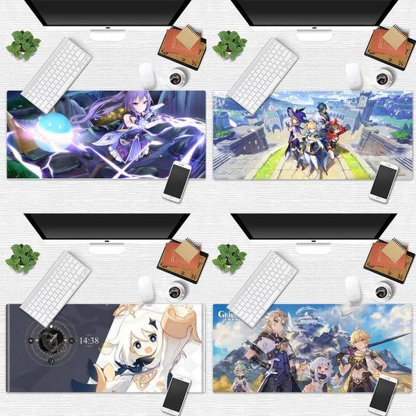 

mouse pads & wrist rests genshin impact customized lapgaming pad desk table protect game office work mat non-slip cushion