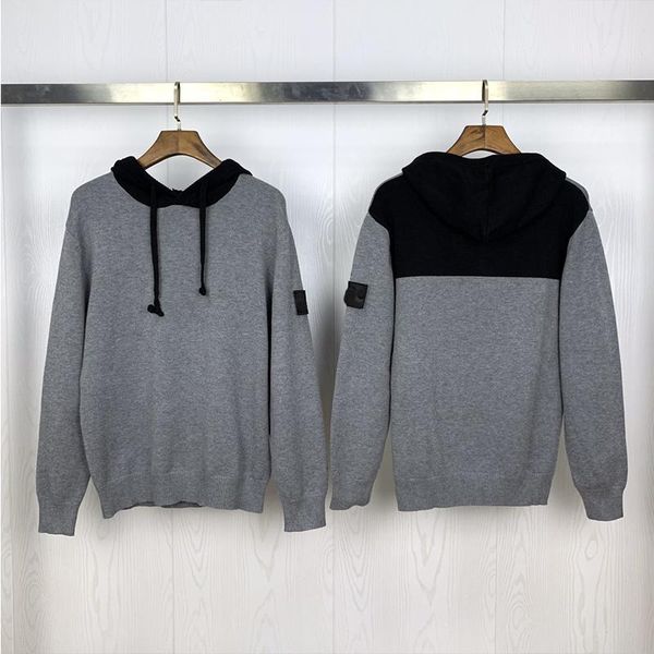 

men's sweaters the rest of body is handsome men and women's same striped sweater jumper hoodie sweater, cuff patchwork color casua, White;black