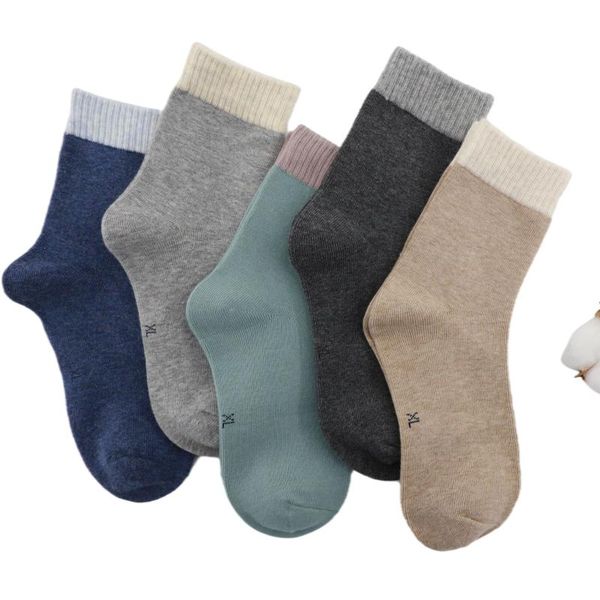 Herrensocken ZOYIKIO Kinder 3 Paar Frühlings- und Herbst-Baby-Baumwollsocken, atmungsaktiv, Deodorant schweißabsorbierend 90011131