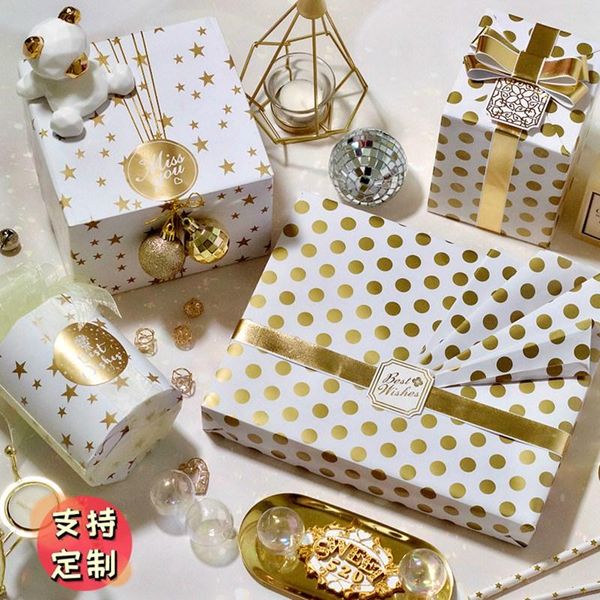 

gift wrap 1pcs birthday wrapping paper simple wave dot star christmas wedding