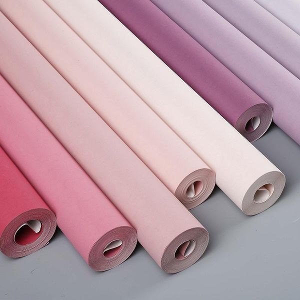 

wallpapers northern european ins pure color net red princess pink wallpaper girl's bedroom dirty children's room