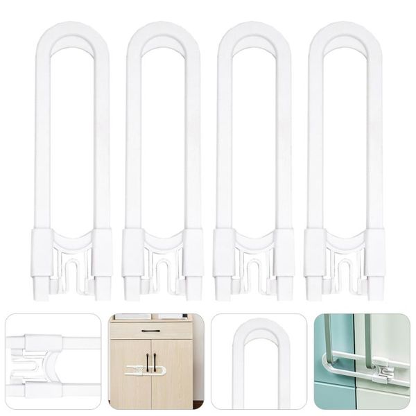 

bike locks 4 pcs u-shaped lock childproof safe for drawer cupboard