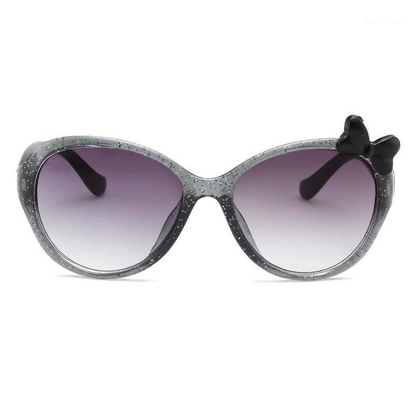 

oval shape children sunglasses bowknot wholesale plastic material lenses 6 colors 61023 uv400 protection eyewear, White;black