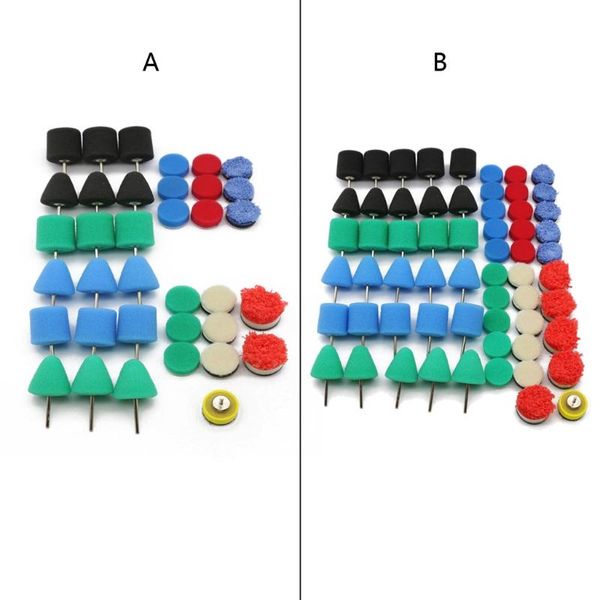 

36pcs/61pcs polishing agent sponge pad kit for car beauty detailing polisher machine hub care products