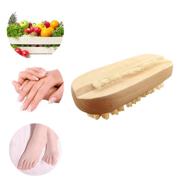

nail art kits wooden brush for manicure & pedicure scrubbing cleaning bristles both sides maquillage soft toes
