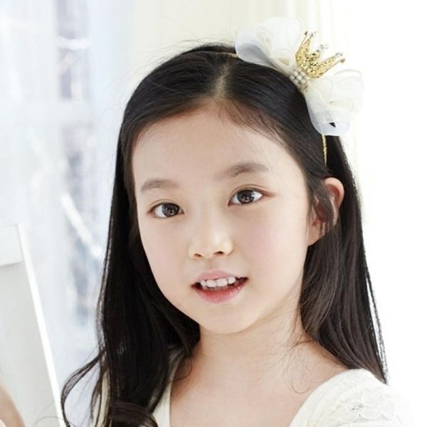 

pcs fashion girls headwear crown mesh bow soft floral hairband cute children kida hair accessories jewelry wholesale, Slivery;white