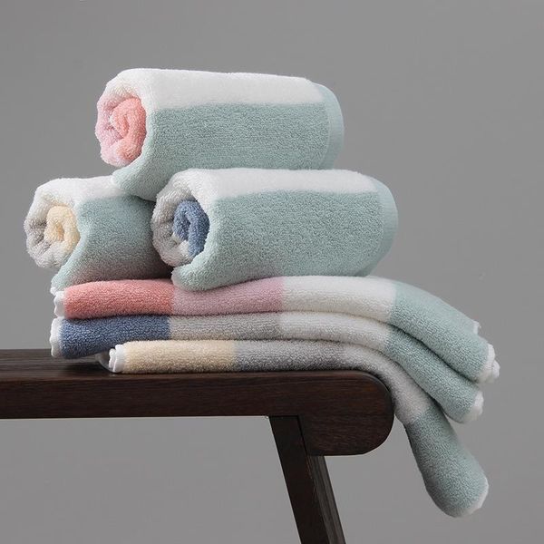 

towel nordic simple pure cotton soft water-absorbing household wiping plain satin face strong absorbent