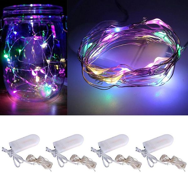 

string lights battery powered copper wire starry fairy operated for parties wedding decoration 1m party