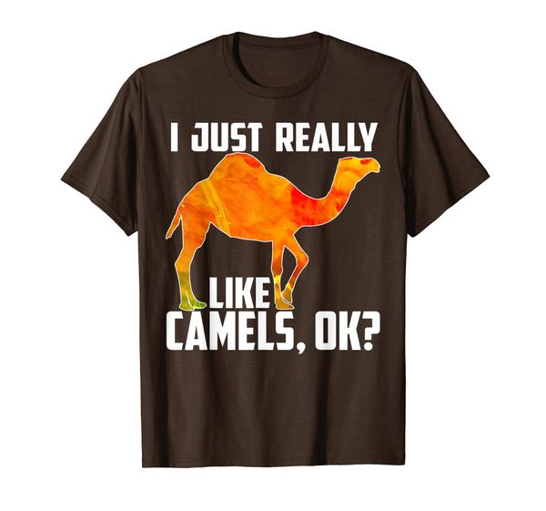 

i just really like camels tshirt funny gift men women t-shirt, White;black