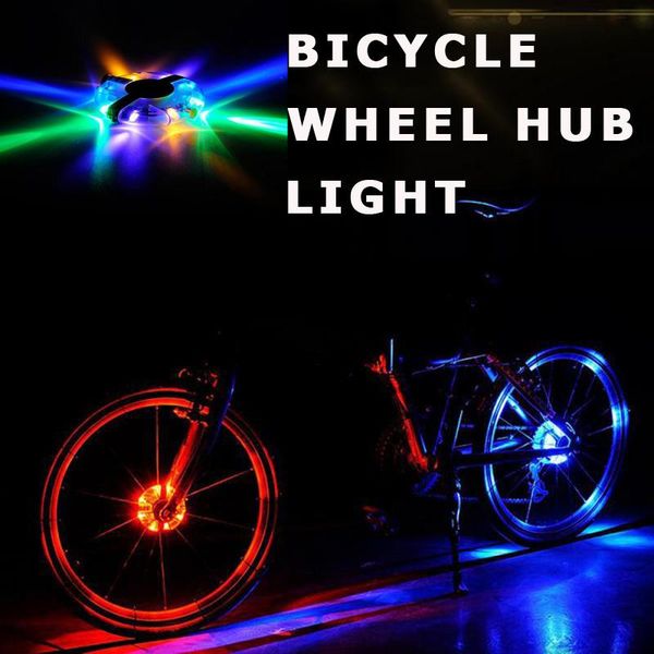 

bike lights bicycle hub light 8 led lamp cycling wheel spoke decoration