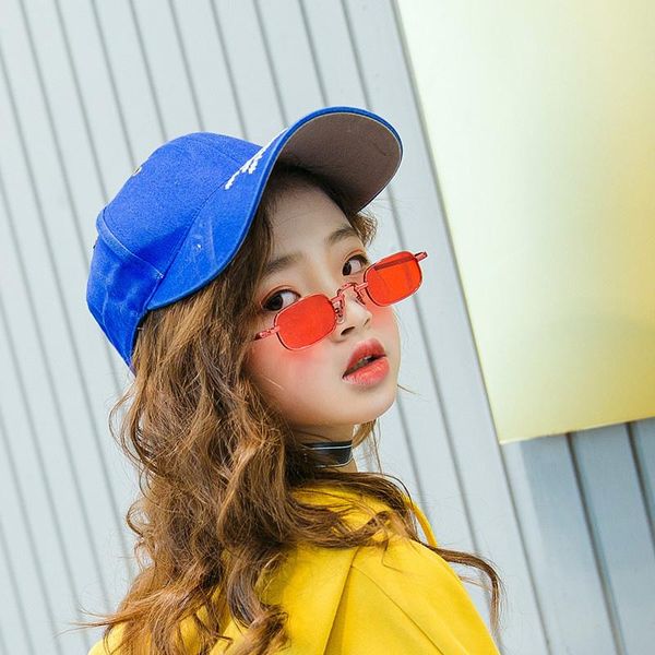 

fashion sunglasses frames 2021 children's box metal 3111 trendy street po versatile, Black
