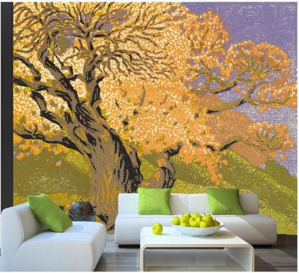 

wallpapers custom 3d mural wallpaper european style landscape painting tree oil decorative background wall paper