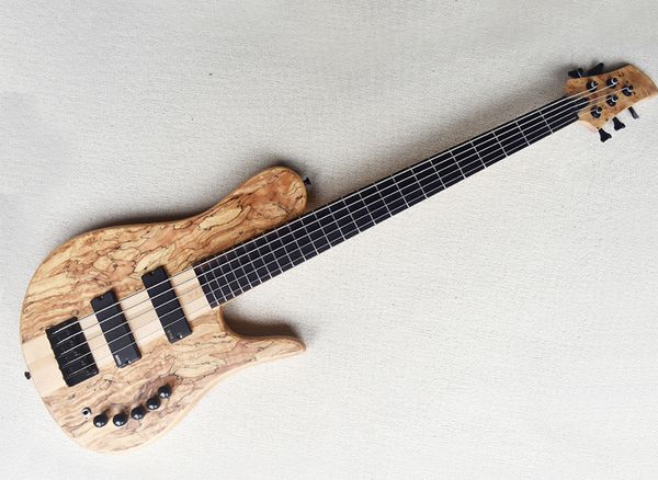 

5 strings neck-thru-body electric bass guitar with active circuit,rosewood fretboard,,can be customized as request