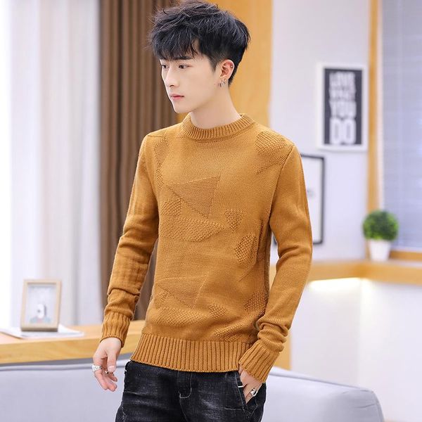 

men's sweaters thin sweater brand turtleneck slim fit knitted winter 2021 mens and pullovers korean solid color, White;black