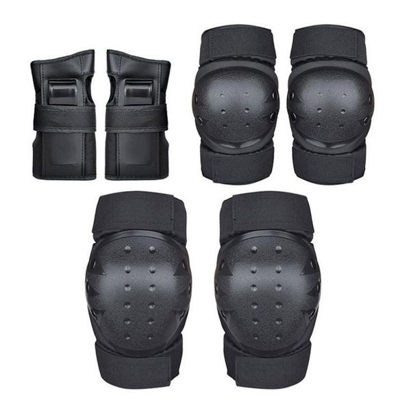 

kids guards protective gear set toddler knee pads elbow wrist guard protector 3 in 1 scooter &, Black;gray
