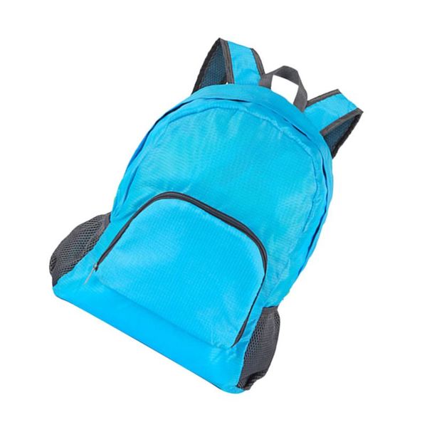 

lightweight waterproof foldable backpack travel outdoor packsack portable schoolbag for camping hiking (blue) bags