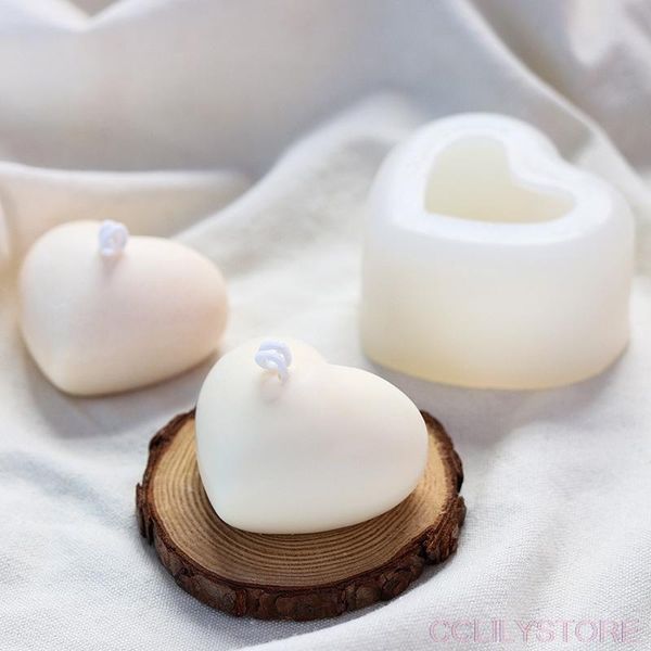 

craft tools 3d love heart silicone mold aroma gypsum plaster mould home decoration