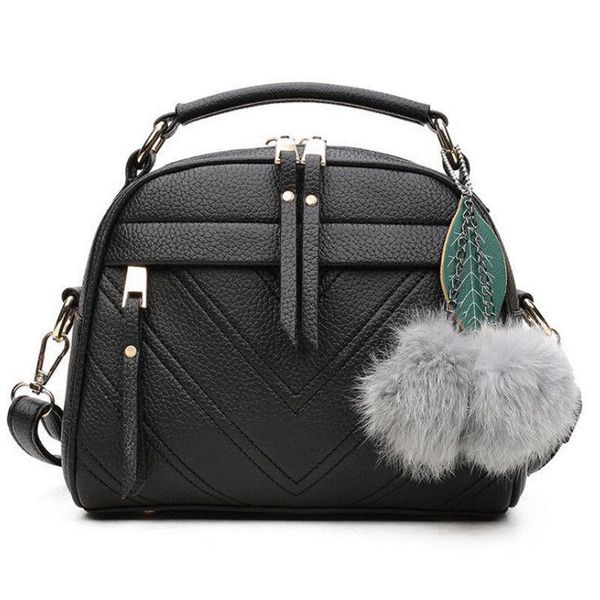 

duffel bags casual handbag fashion women's shoulder bag pu leather solid color messenger