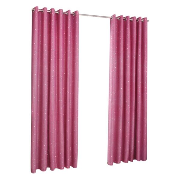 

shiny stars children curtains for kids boy girl bedroom living room blackout cortinas custom made drapes(pink) curtain & drapes