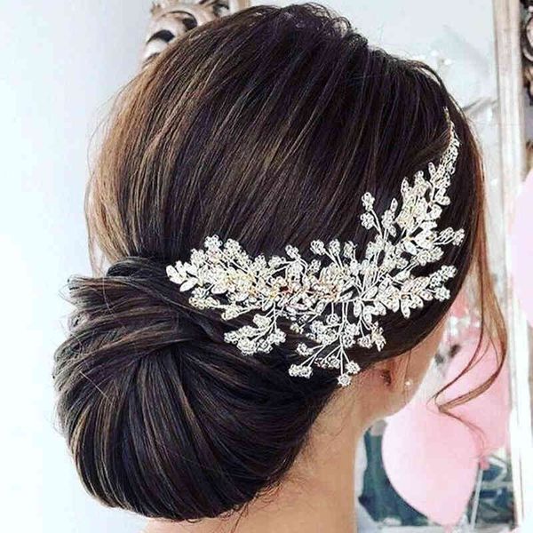 

bride accessories tiara hair jewelry rhinestone headband for wedding, Golden;silver