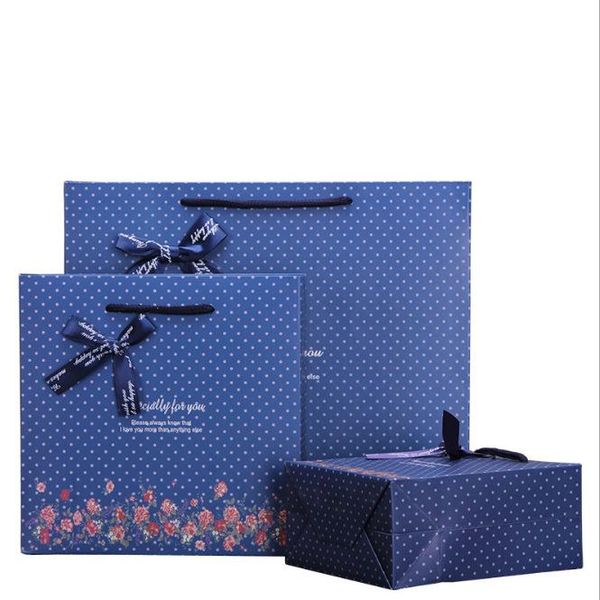 

gift wrap 20pcs korean dark wave point tote bag birthday paper bags