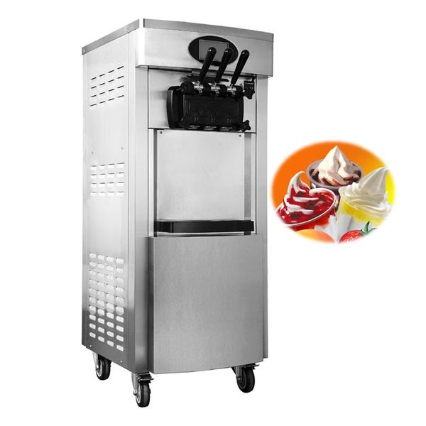 

commercial ice cream soft machine for dessert shop 3 flavors 2200w making