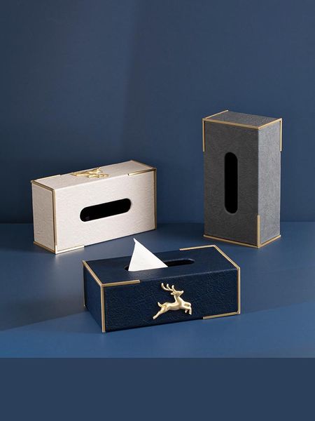 

nordic luxury tissue boxes fashion creativity minimalist home living room decoration rangement decor bc50zjh & napkins