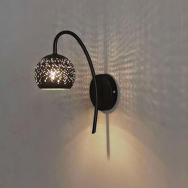 

industrial lighting fixture sconces wall lamp decor applique murale luminaire vintage creative etching lampshade indoor light