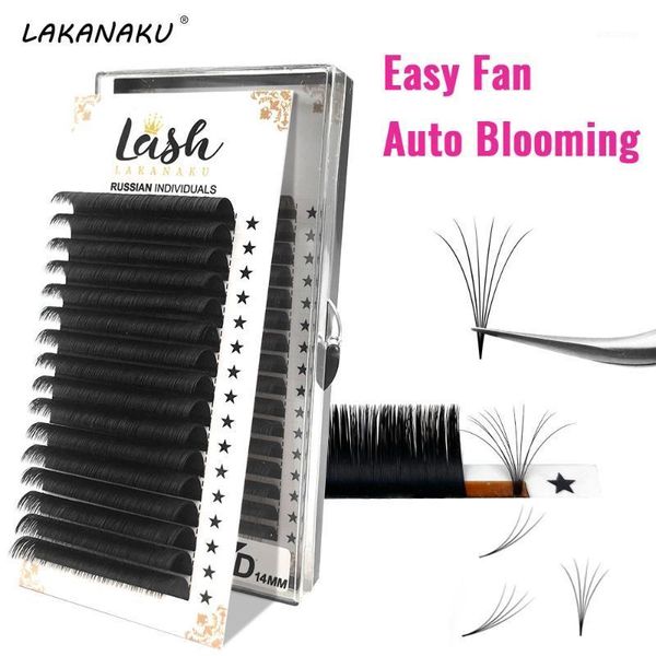 

hand made volume fans lashes mink individual eyelash extension fan 0.05 0.07 8-18mm lash trays false eyelashes1