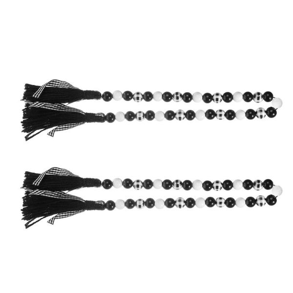 

decorative objects & figurines 2pcs delicate wood beads wall hanging ornaments pendants decors