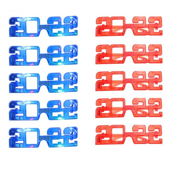 

party decoration 10pcs eyeglasses led light 2022 novel prop supplies