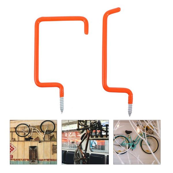 

hooks & rails 4pcs practical bike hook heavy duty storage hanger for home