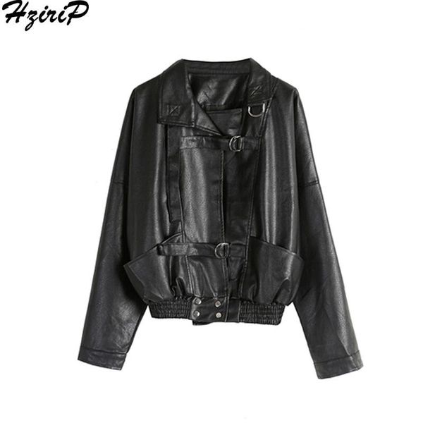 

women's jackets hzirip 2021 autumn winter design slim thick female korean soft loose casual fashion individuality wild women jacket, Black;brown