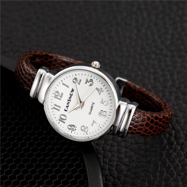 Relógios de pulso de moda bangle montre femme couro branco marca assistir atacado relógios de pulso de quartzo mulheres cair