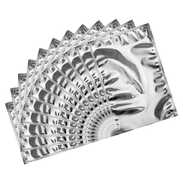 

100pcs semitransparent aluminum foil bags practical home storage pouches