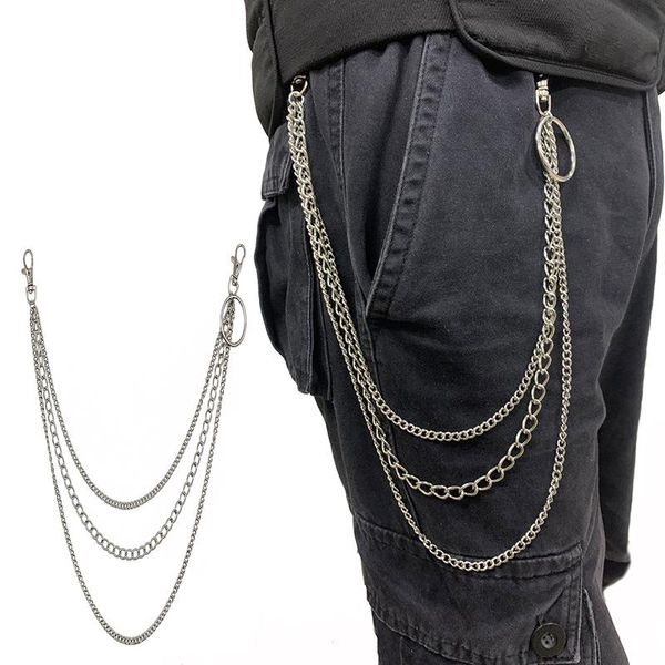 

belts women pant chain belt female hip hop trousers silver color for pants woman cool metal chains on jeans men body, Black;brown