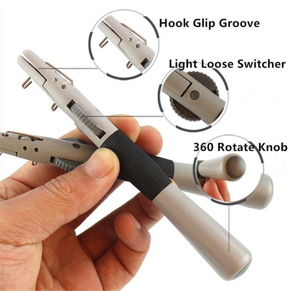 

fast tie tying knot tool abs hook device manually fish wire knotter line fishing tackle tools hooks