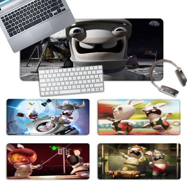 

mouse pads & wrist rests trend funny rayman raving rabbids gaming pad pc lapgamer mousepad anime antislip mat keyboard desk for overwatc