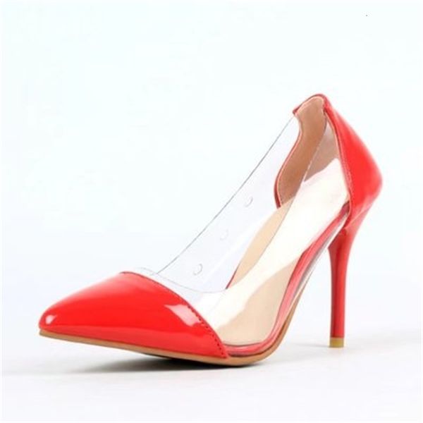 

dress shoes and the europe united states transparent pointed heels fashion color matching 9cm high heels. 8f5i, Black