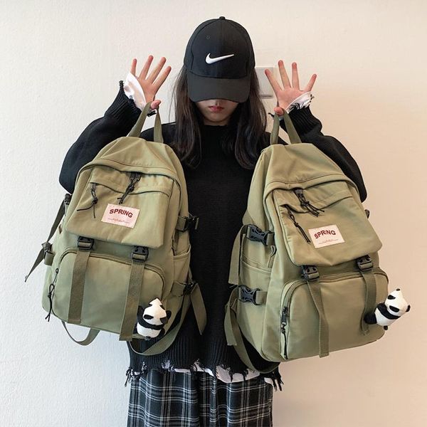 

backpack big capacity men lap15.6 oxford gray solid high school bags teen college student back pack multifunctional bagpack