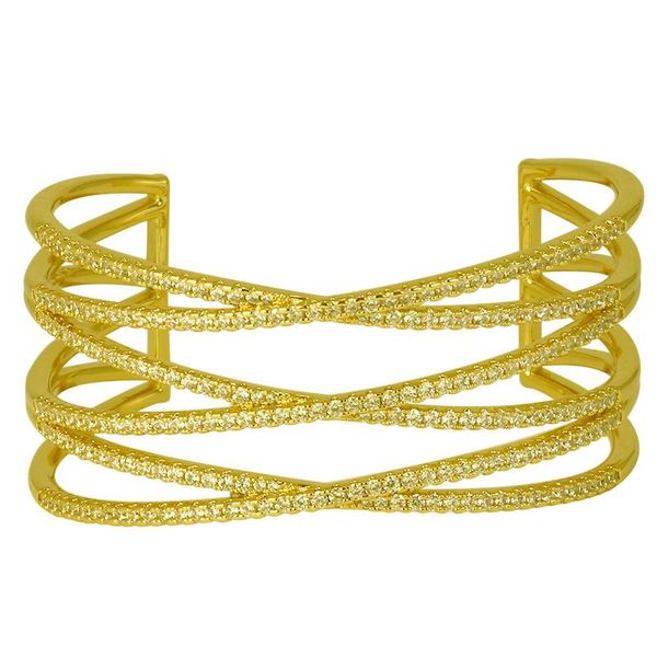 

bangle luxury fashion punk wedding birthday cuff charm bangles jewelry crystal stone silver white rose gold color bracelets 0n hand, Black