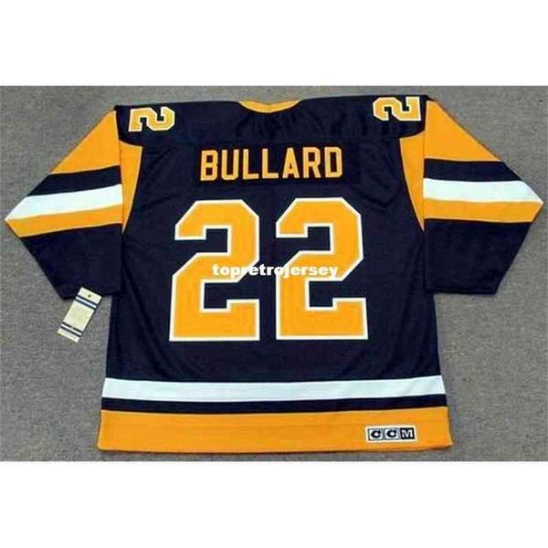 

new jerseys mens mike bullard 1985 ccm vintage retro hockey jersey vintage long sleeves, Black