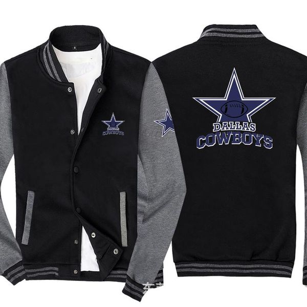 

men's hoodies & sweatshirts fashion men baseball jacket for cowboys sportswear casual sweatshirt hip hop harajuku uniform cardigan co, Black