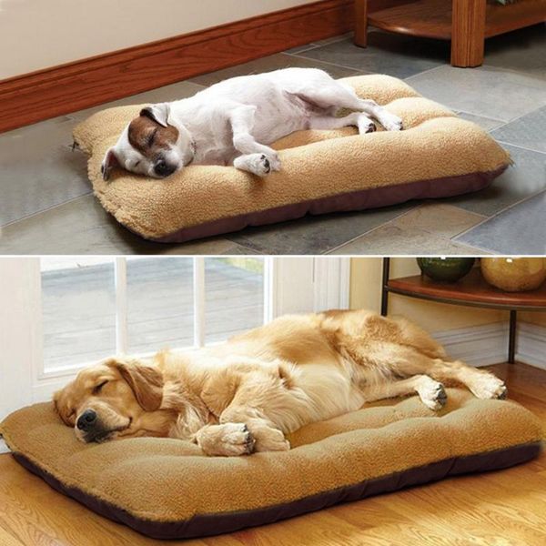 

dog houses & kennels accessories winter beds for large dogs thick pet bed kennel house puppy cat mat cushion fleece lounger sofa blanket cam