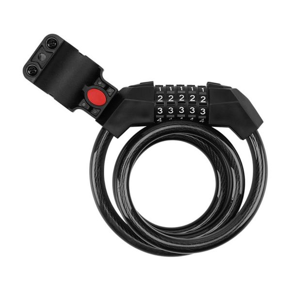 

bike locks 5-digit password lock waterproof rustproof anti-theft cycling
