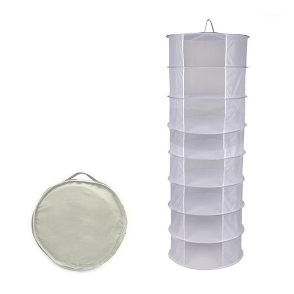 

drying net 8 layers foldable hanging basket dry rack bag mesh plants dryer1